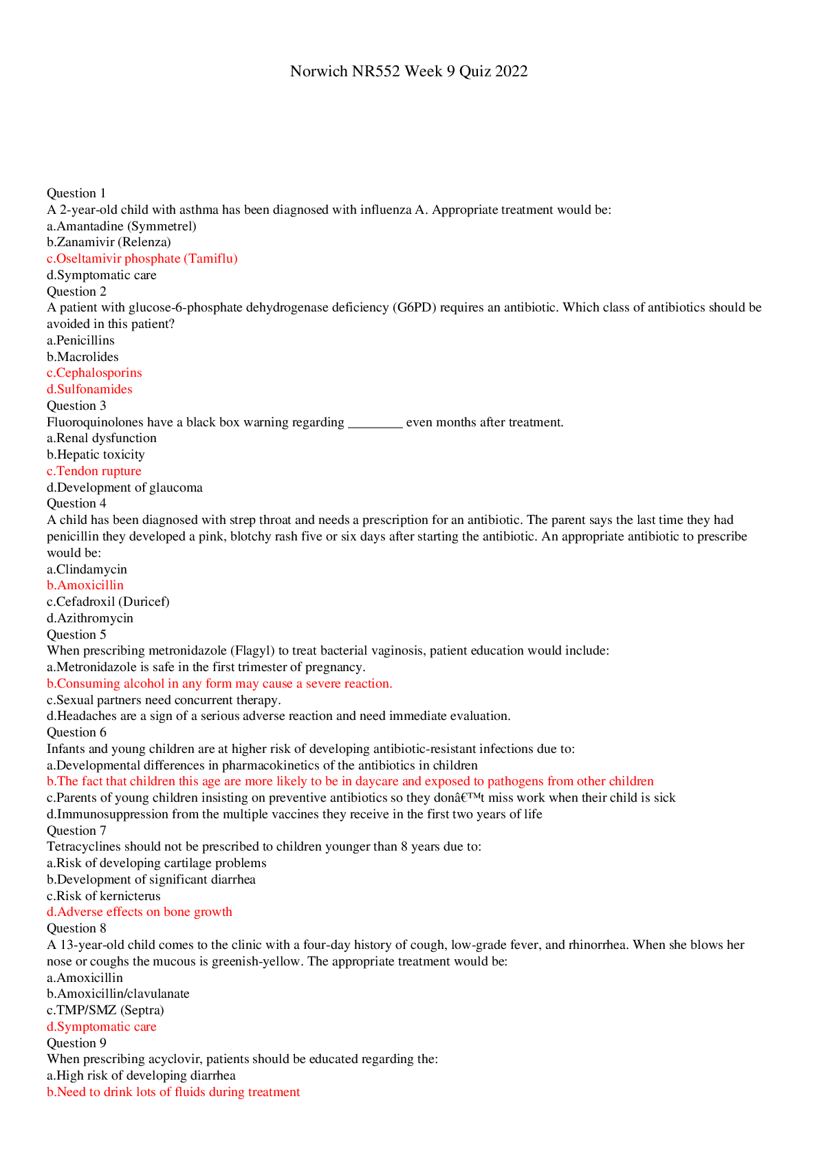 Preview image for Norwich NR552 Week 9 Quiz